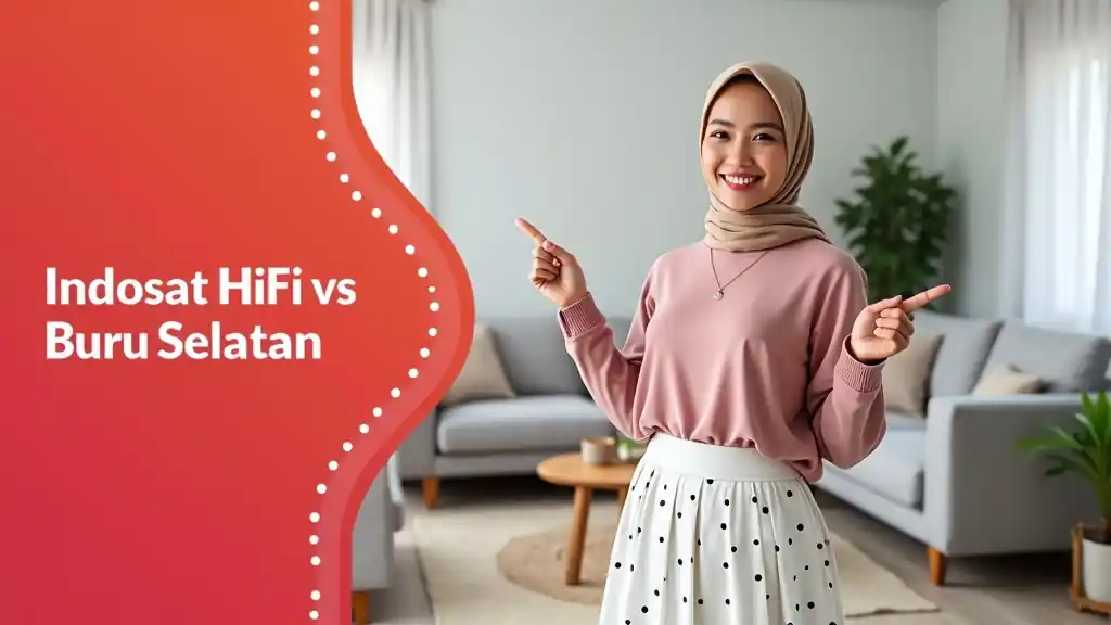Indosat HiFi vs IndiHome Buru Selatan | Perbandingan Harga Indosat Jauh Lebih Murah