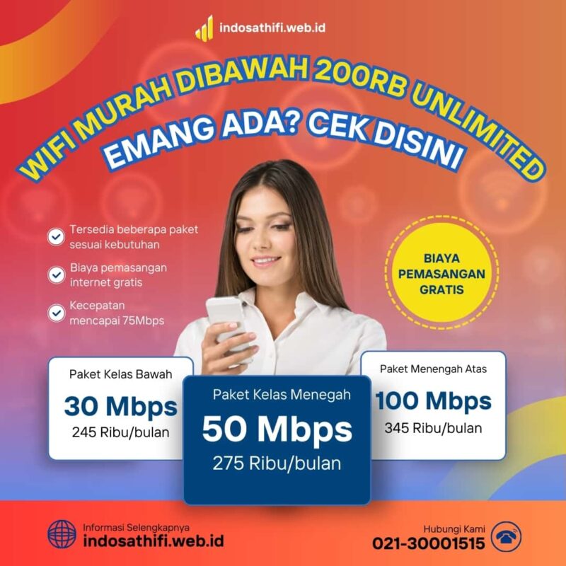 WiFi Murah Dibawah 200rb Unlimited